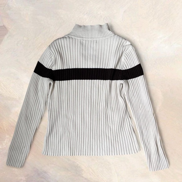 Tommy Hilfiger Cream Sweater with Black Stripe - Picture 6 of 8